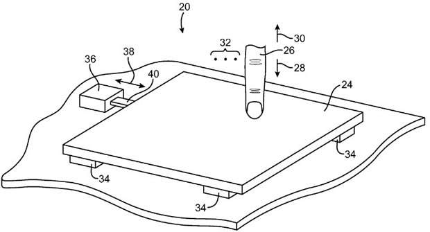 Apple envisage trackpad with sensors instead of click buttons